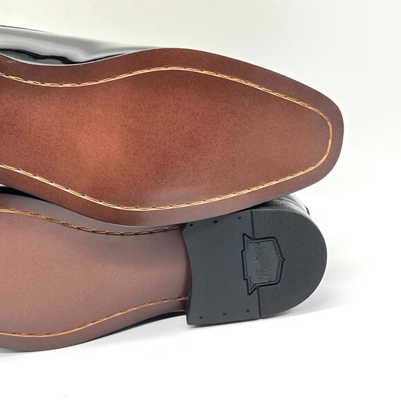 Florsheim Mens Size 7‎ Tuxedo Plain Toe Black Patent Leather Oxfords Dress Shoes - Picture 11 of 12